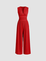 Victoria | Sleeveless Wide Leg Jumpsuit