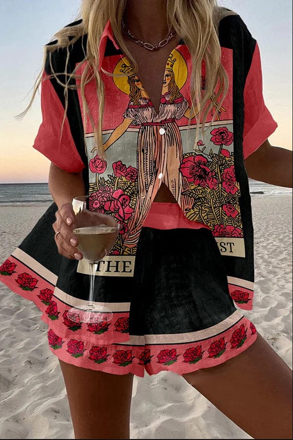 Marlowe | Breezy Printed Two-Piece Set