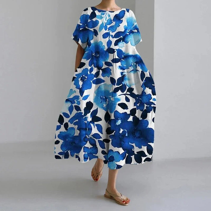 Simone | Casual Floral Midi Dress