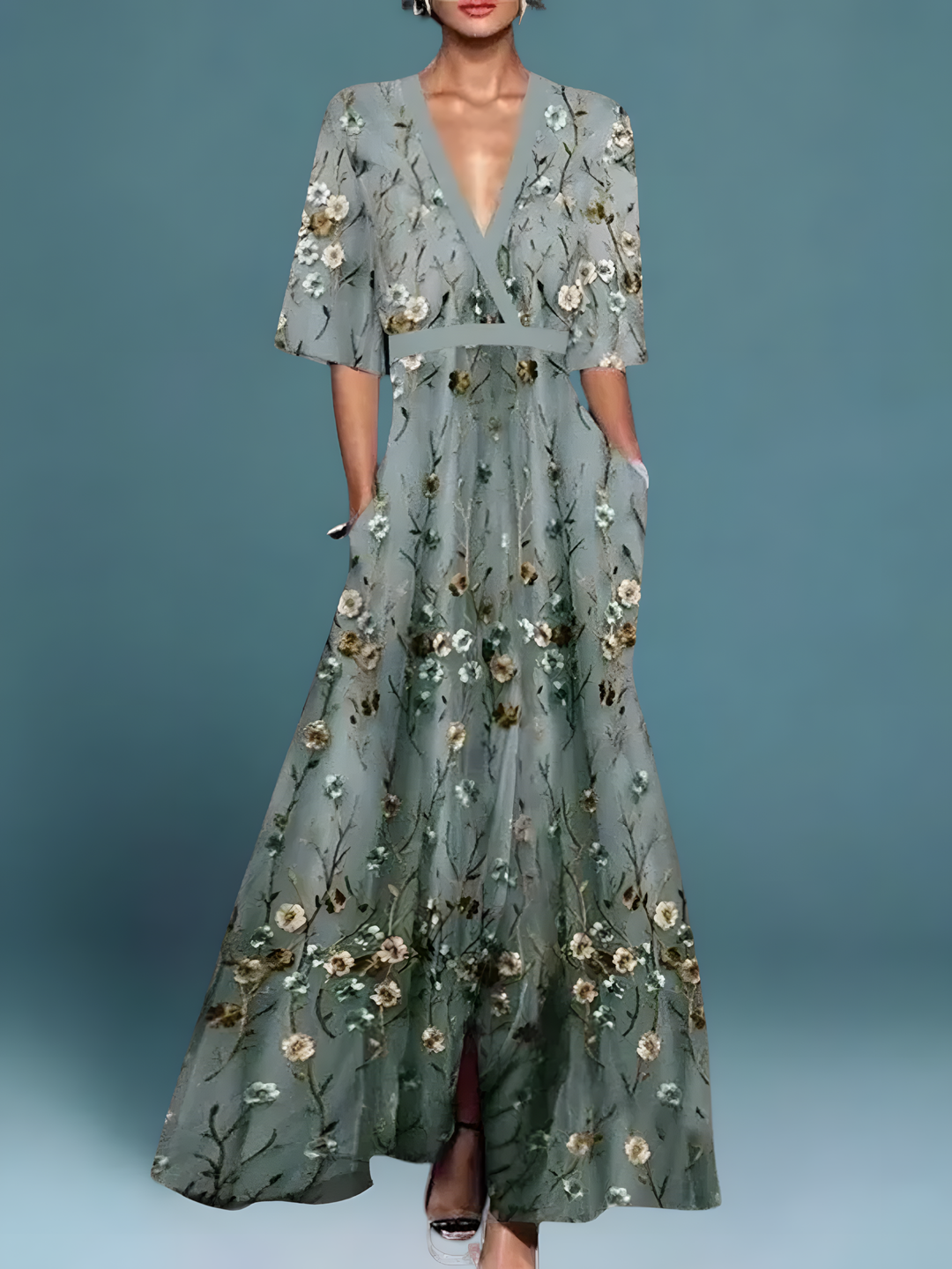 Elisa | Elegant Floral Everyday Dress