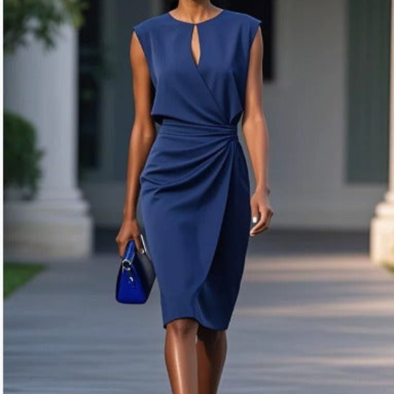 Laurena | Elegant Flowing Midi Dress