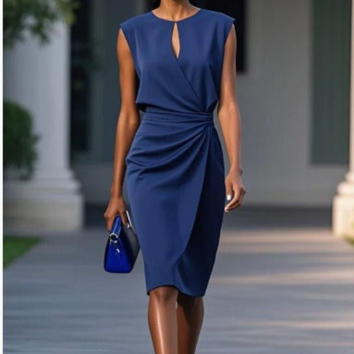 Laurena | Elegant Flowing Midi Dress