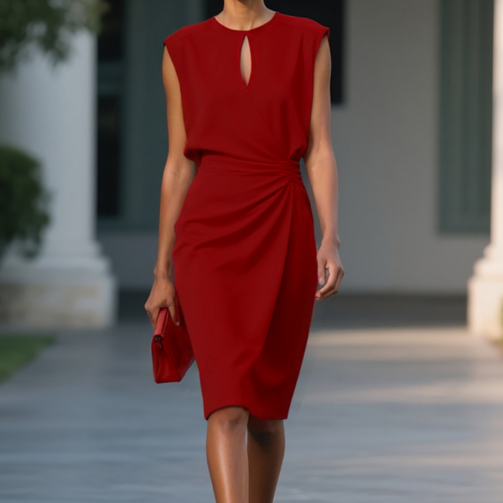 Laurena | Elegant Flowing Midi Dress