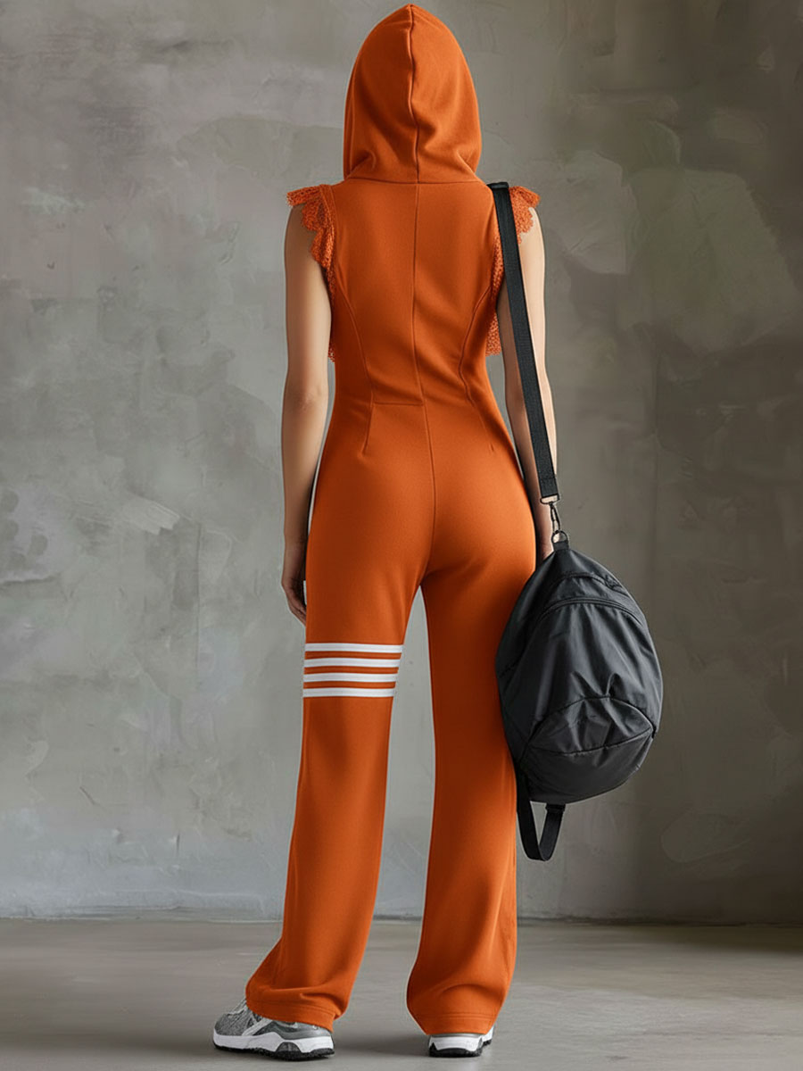 Rebecca | Comfortable Hooded Sleeveless Jumpsuit
