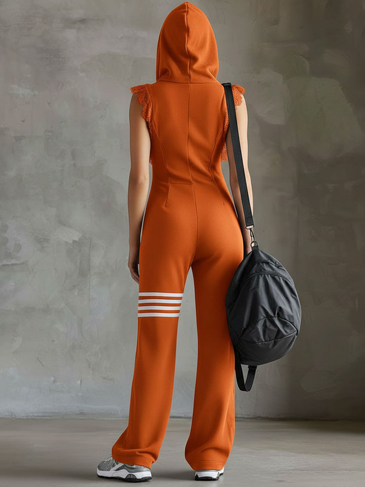 Rebecca | Comfortable Hooded Sleeveless Jumpsuit