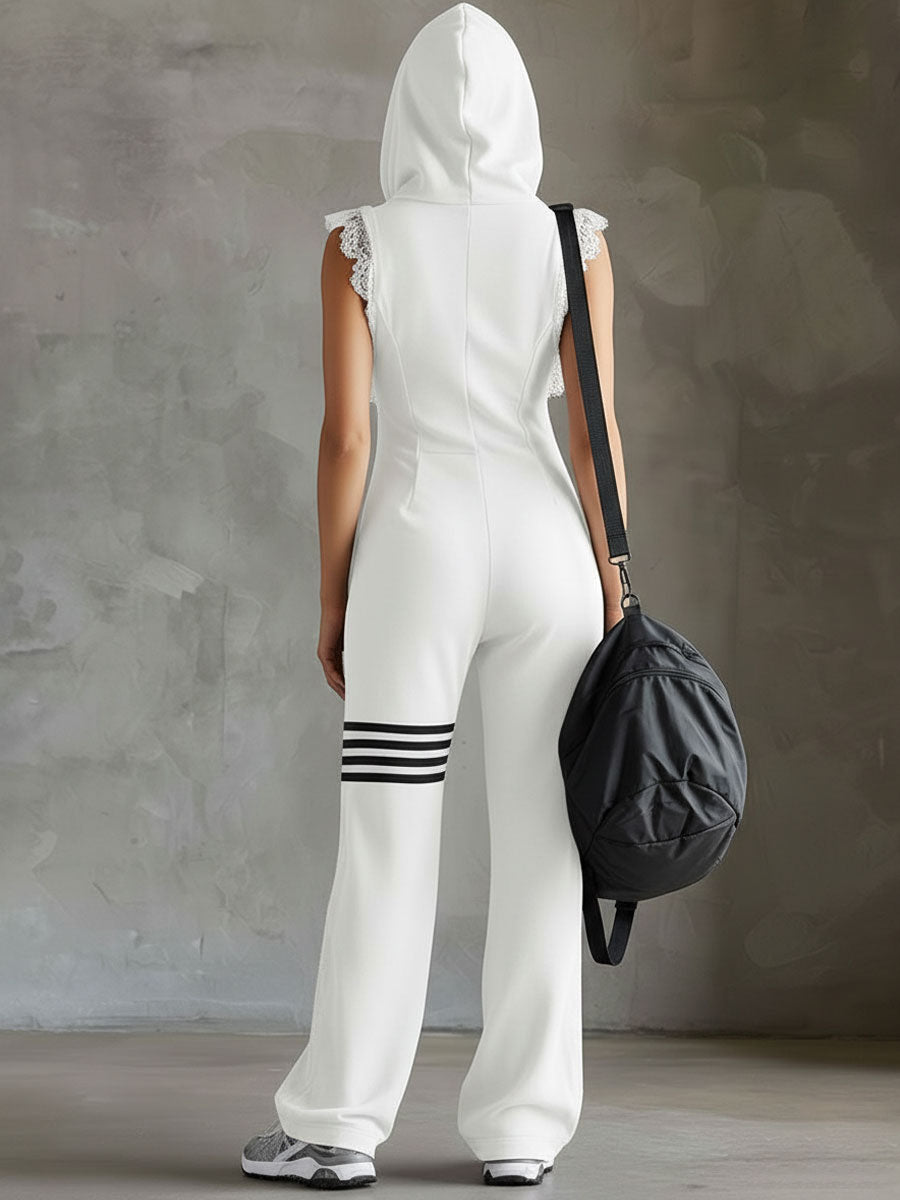 Rebecca | Comfortable Hooded Sleeveless Jumpsuit