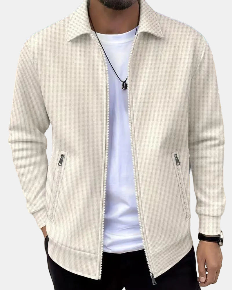 Nolan | Refined Textured Zip Jacket