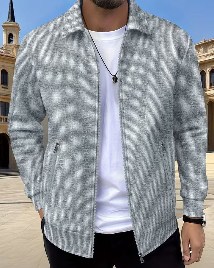 Nolan | Refined Textured Zip Jacket