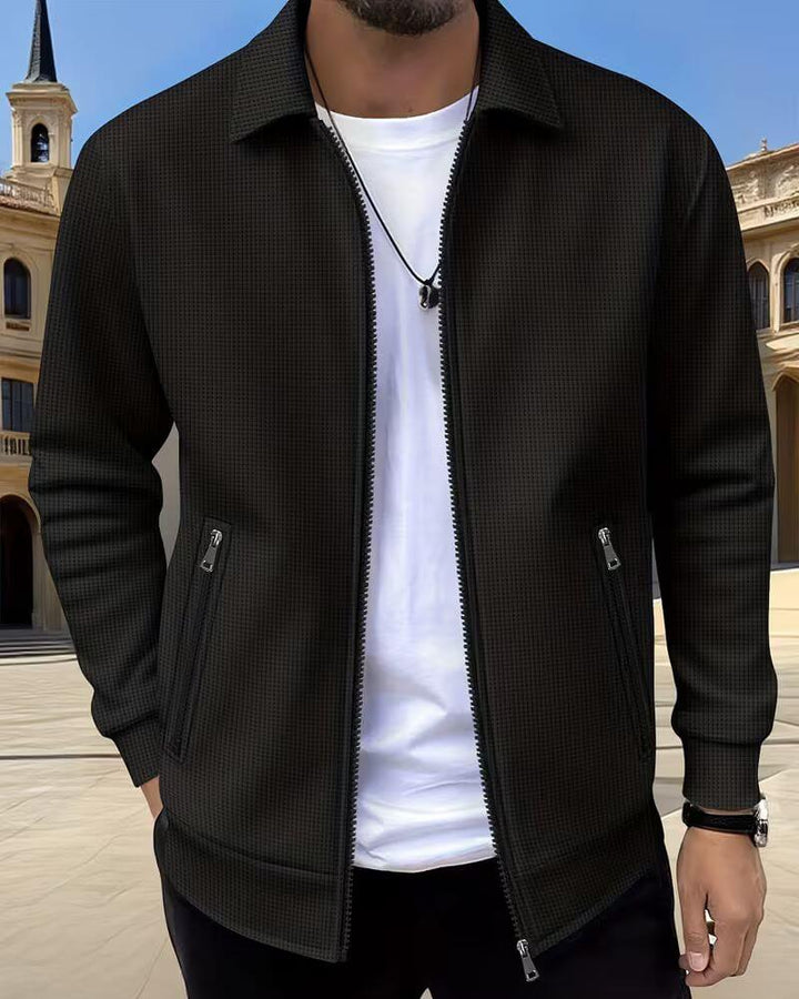 Nolan | Refined Textured Zip Jacket