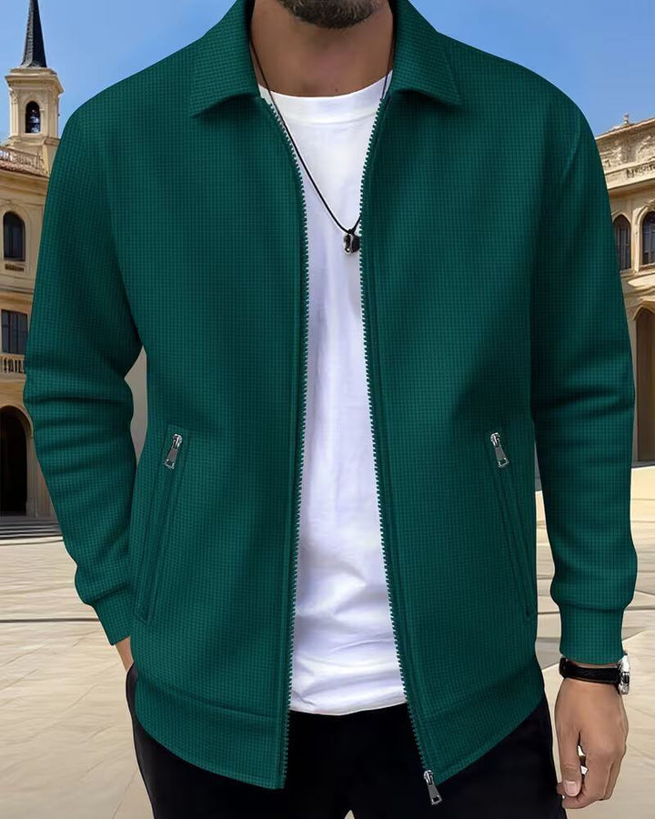Nolan | Refined Textured Zip Jacket
