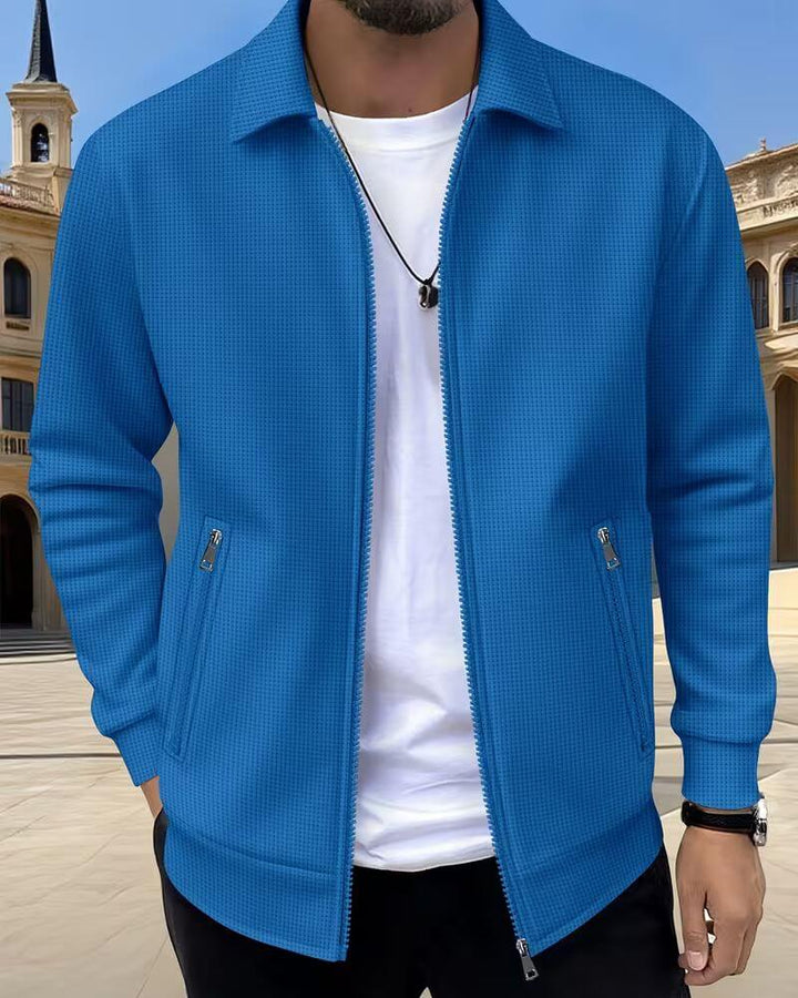 Nolan | Refined Textured Zip Jacket