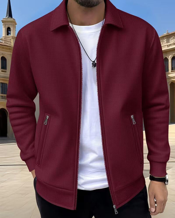 Nolan | Refined Textured Zip Jacket