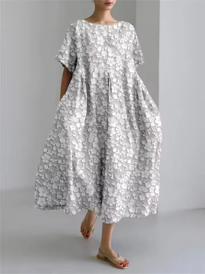 Amanda | Elegant Round Neck Loose Dress