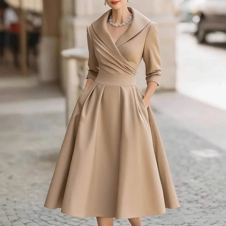 Ashley | Elegant Silhouette Midi Dress