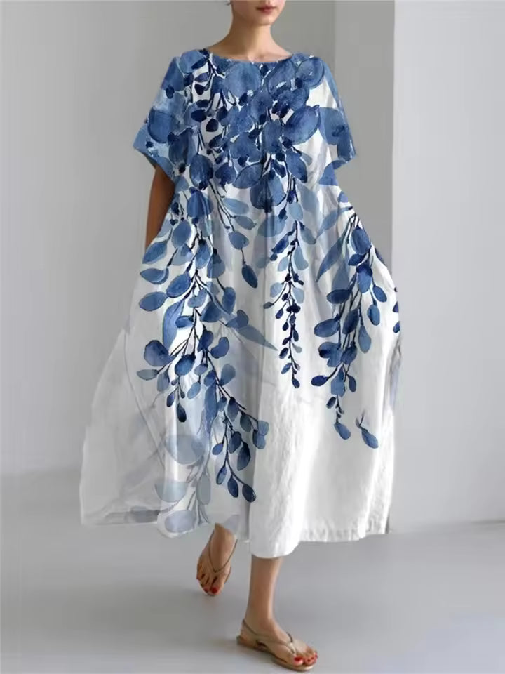 Amanda | Elegant Round Neck Loose Dress