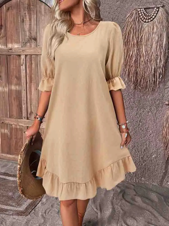 Sally | Elegant Ruffle Summer Dress