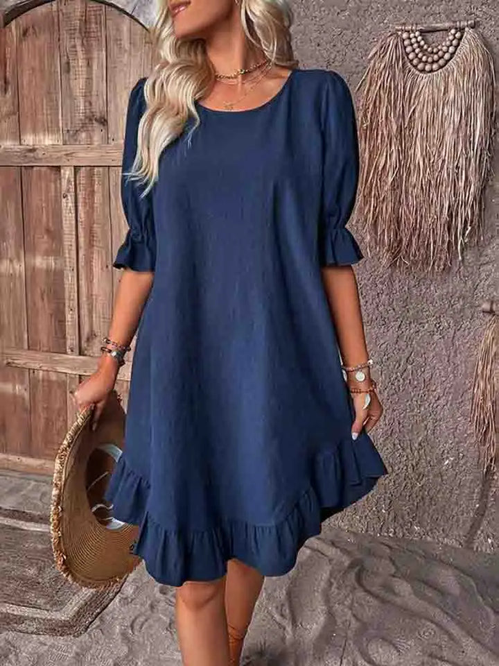 Sally | Elegant Ruffle Summer Dress