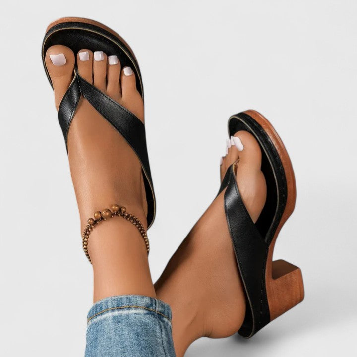 Delilah | Comfort-Cushioned Heeled Sandals