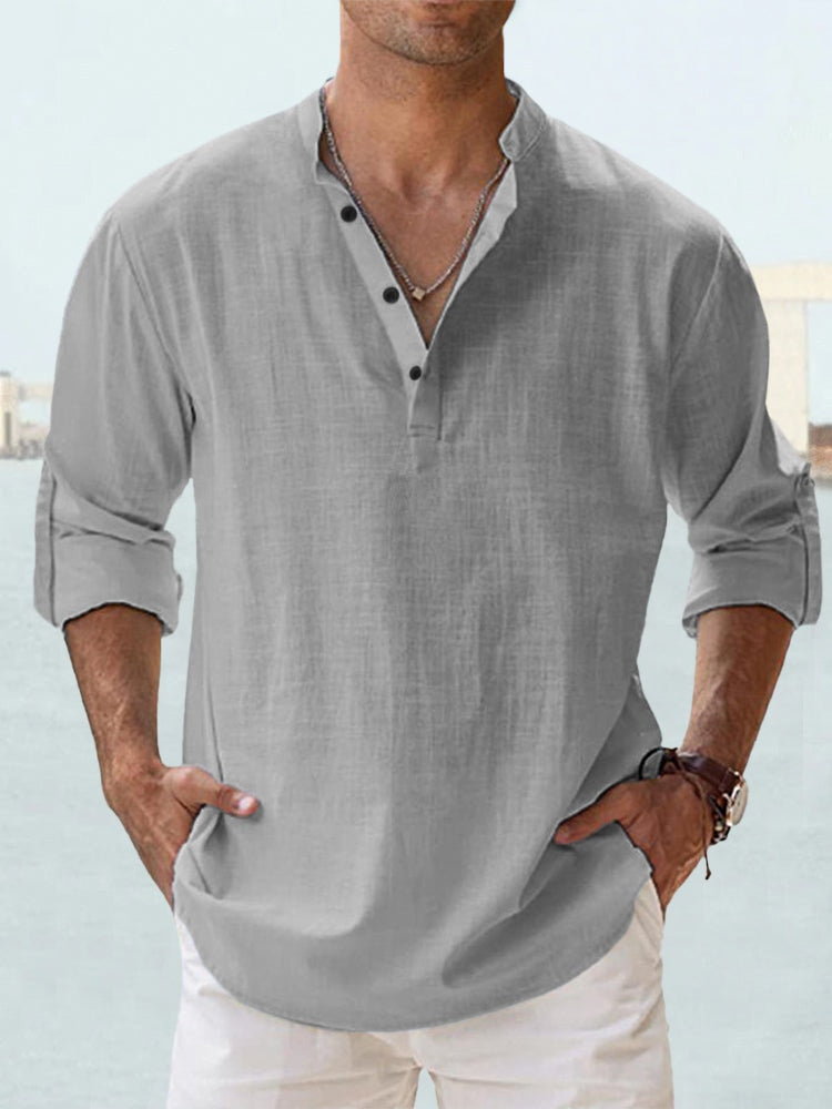 Julian | Relaxed Henley Shirt