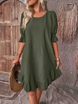 Sally | Elegant Ruffle Summer Dress