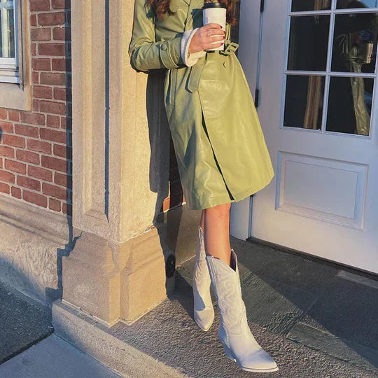 Lorna | Western-Inspired Mid-Calf Boots
