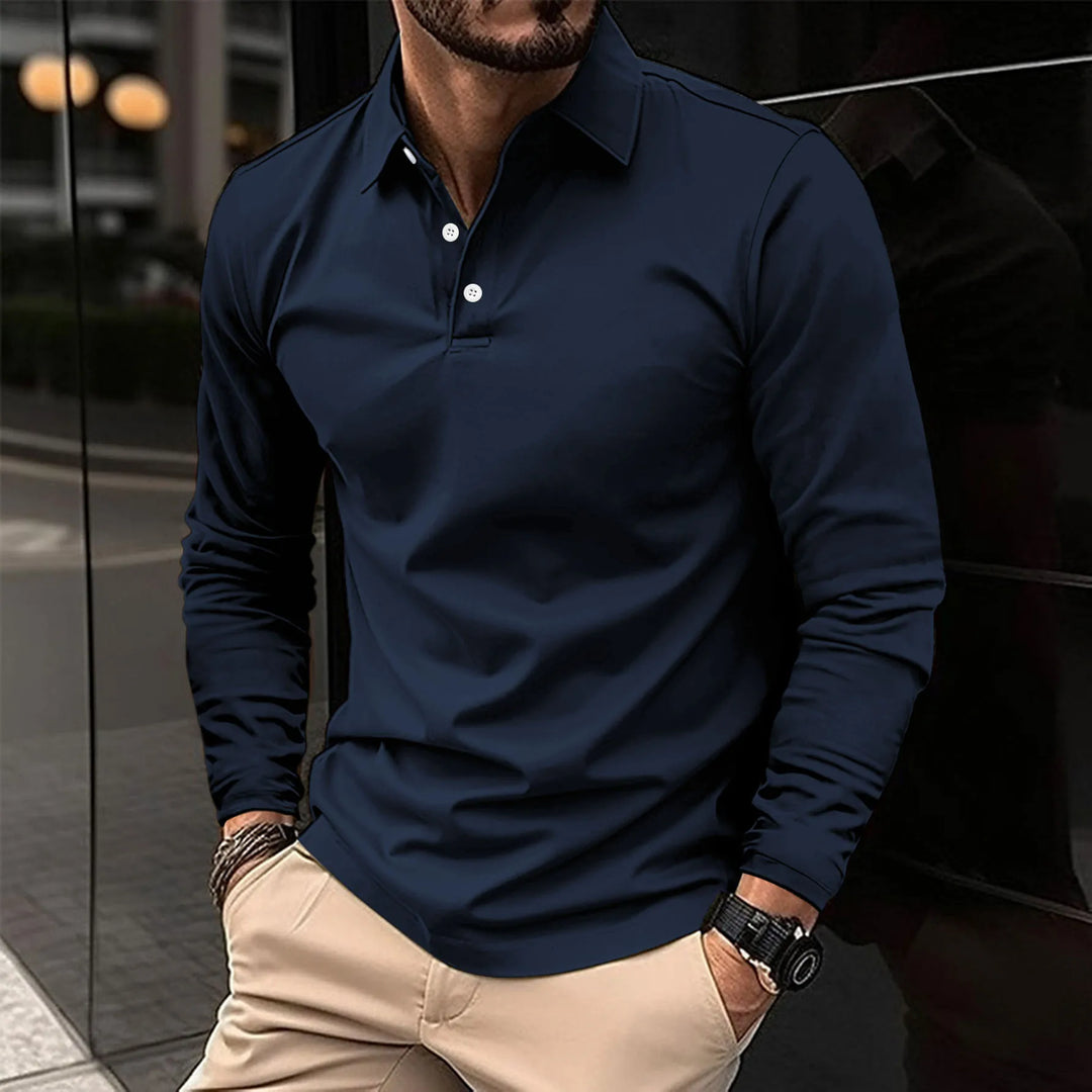 Luca | Smart Casual Long-Sleeved Polo