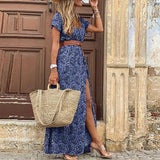 Agnes | Relaxed Boho V Neck Maxi Dress