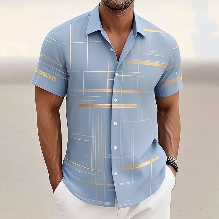 Curtis | Modern Line-Print Shirt