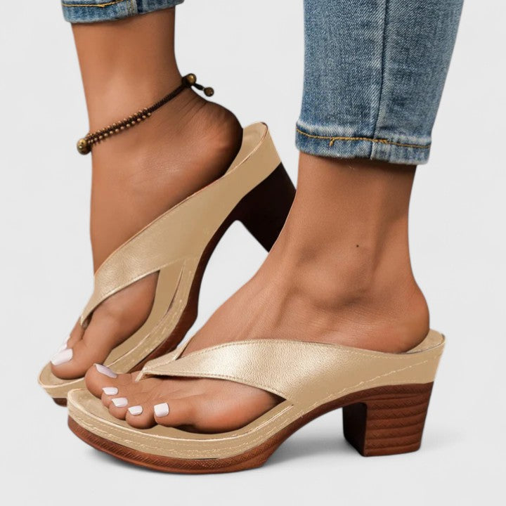Delilah | Comfort-Cushioned Heeled Sandals