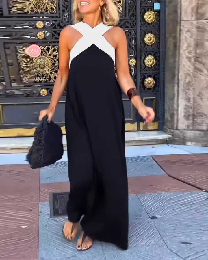 Carolina | Classic Vintage Shoulder Maxi Dress
