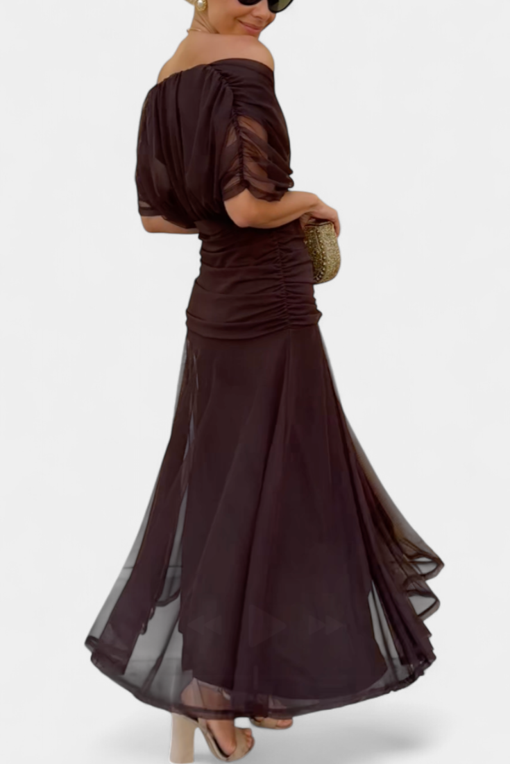 Victoria | Elegant Off Shoulder Dress