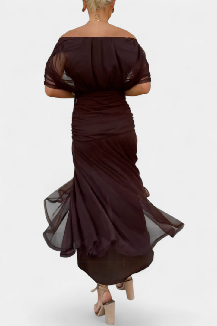 Victoria | Elegant Off Shoulder Dress