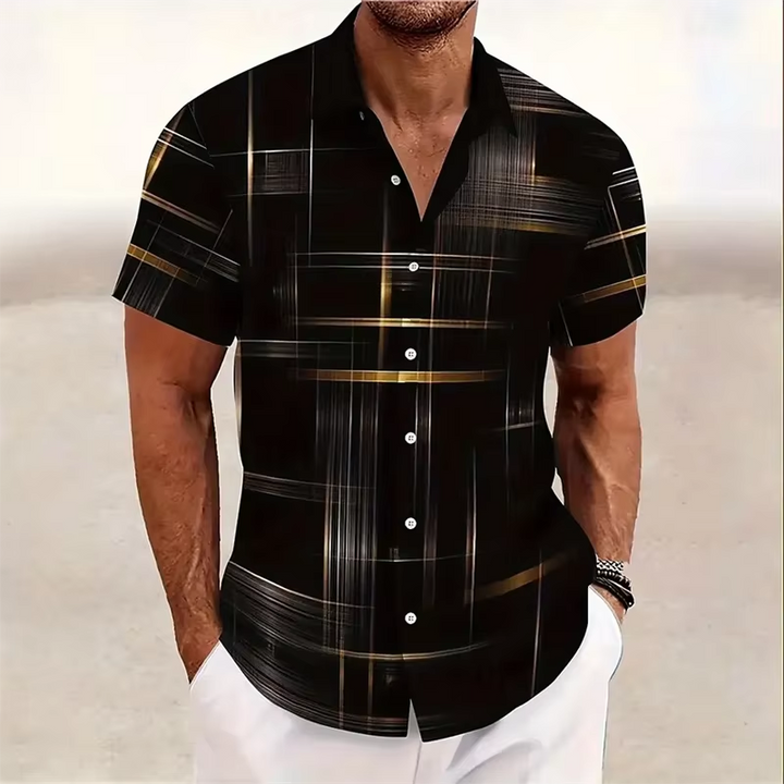 Curtis | Modern Line-Print Shirt