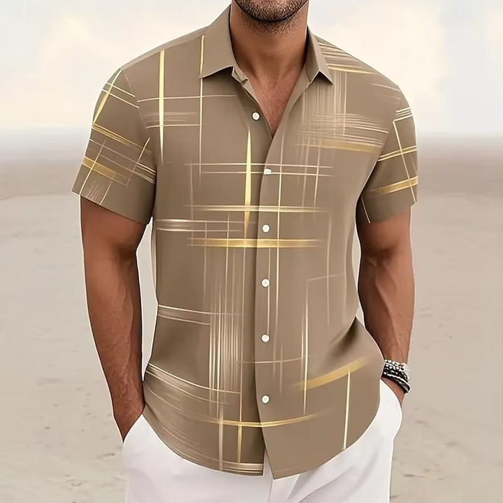 Curtis | Modern Line-Print Shirt