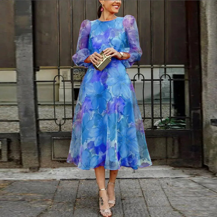 Jenna | Floral Wedding Guest Midi Dress