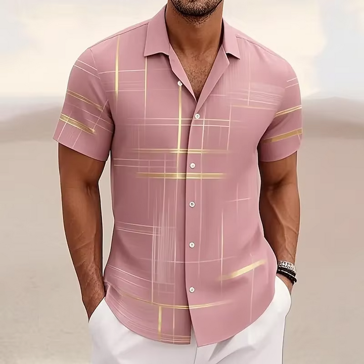 Curtis | Modern Line-Print Shirt