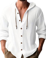 Grayson | Relaxed Hooded Long Sleeve Shirt