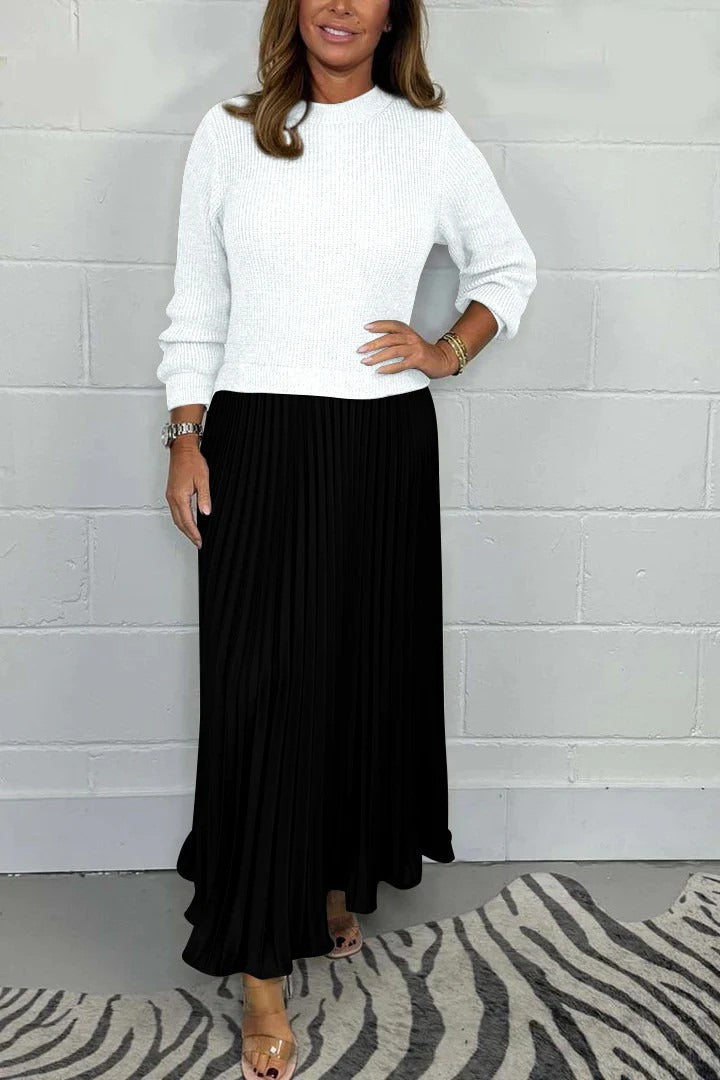 Angel | Elegant Knit Top Maxi Dress