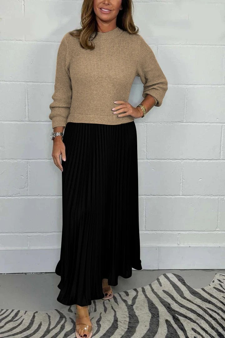 Angel | Elegant Knit Top Maxi Dress