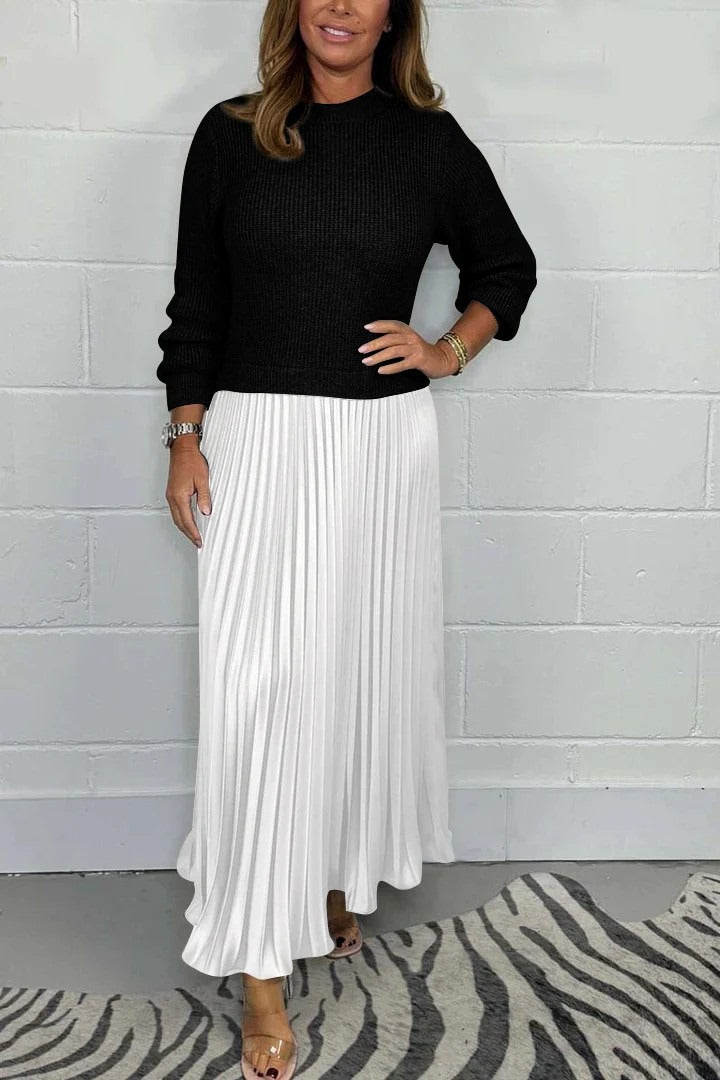 Angel | Elegant Knit Top Maxi Dress