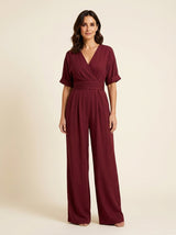 Cecilia | Wide-Leg V-Neck Jumpsuit