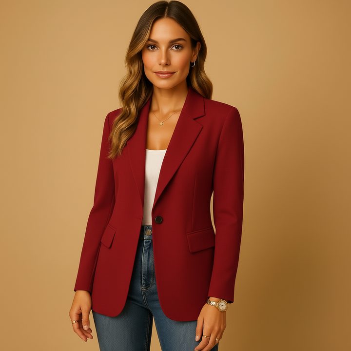 Rosaline | Refined Single-Button Tailored Blazer