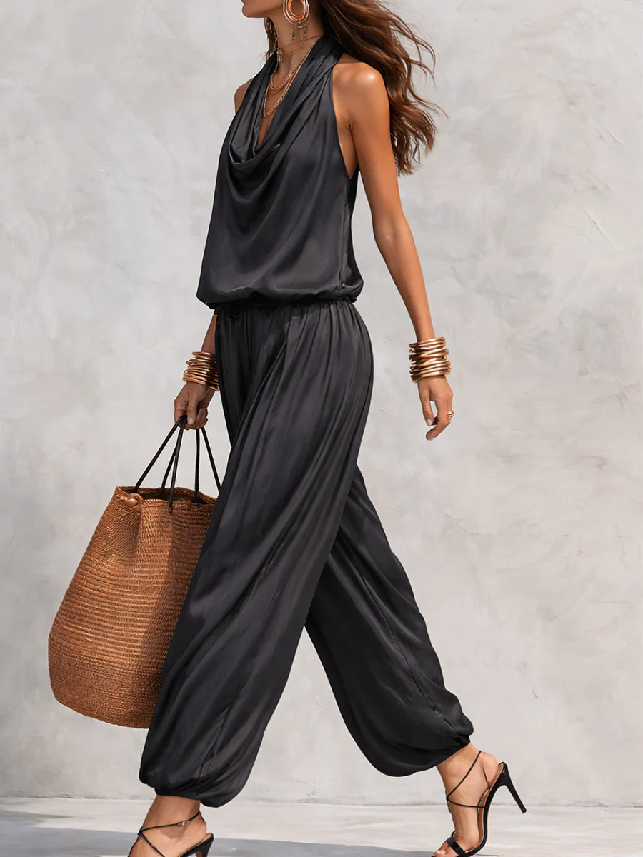 Eleanor | Draped Sleeveless Two-Piece Set