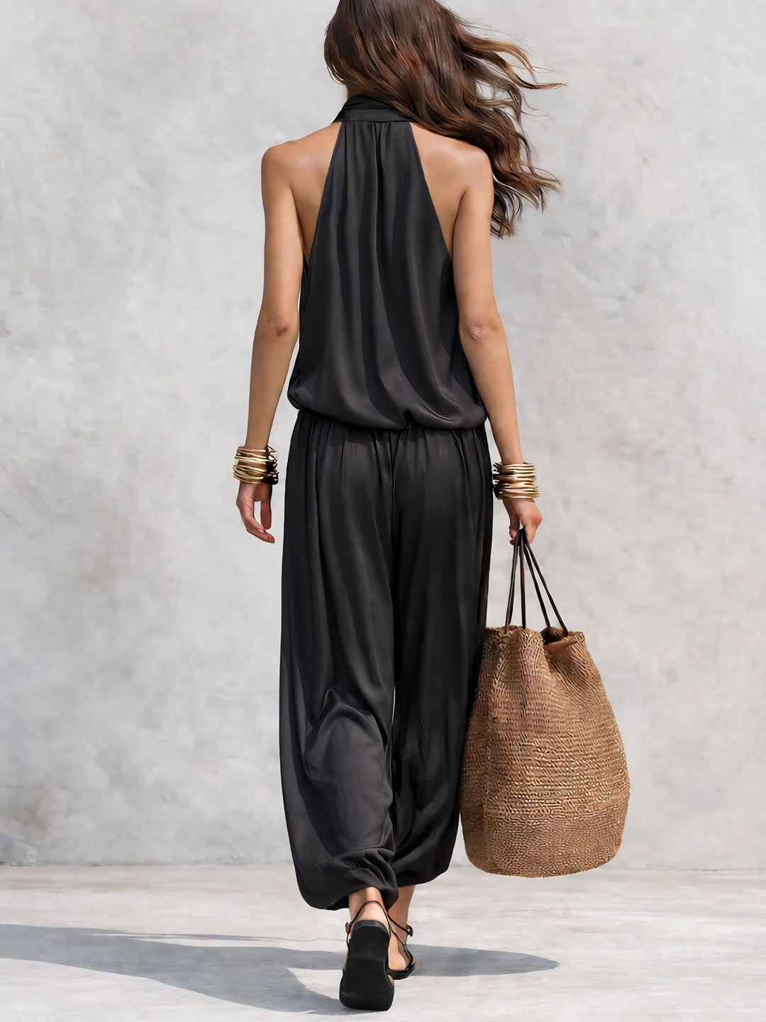 Eleanor | Draped Sleeveless Two-Piece Set