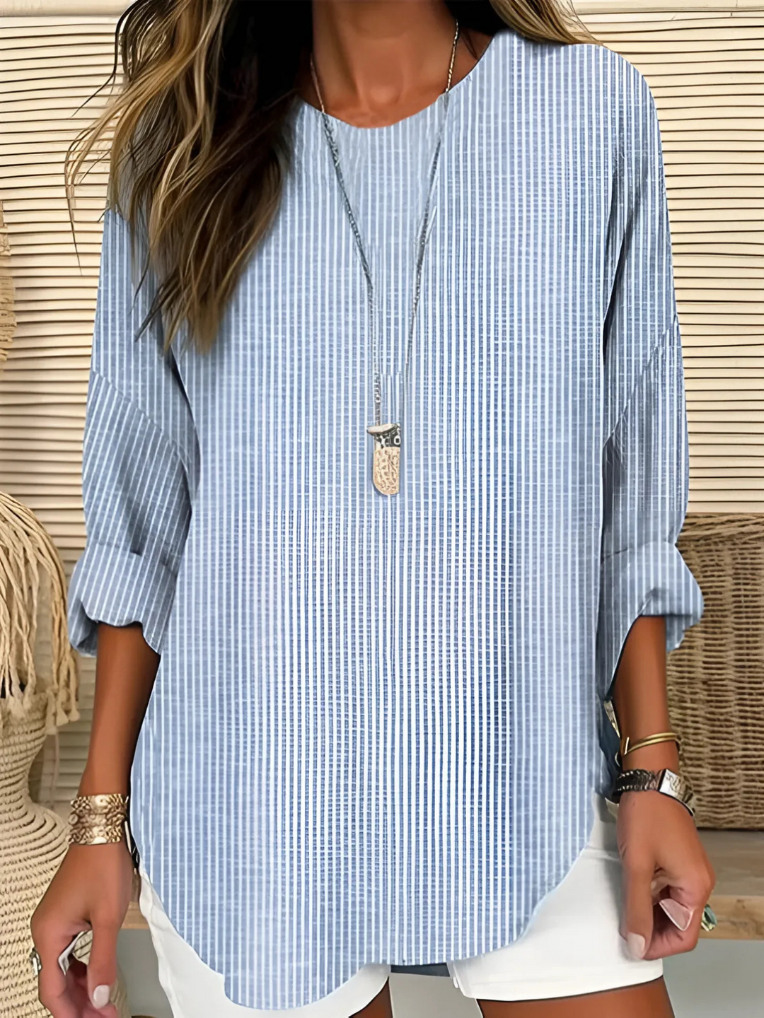 Claire | Classic Striped Blouse
