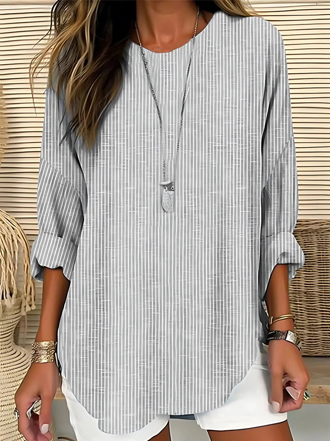 Claire | Classic Striped Blouse
