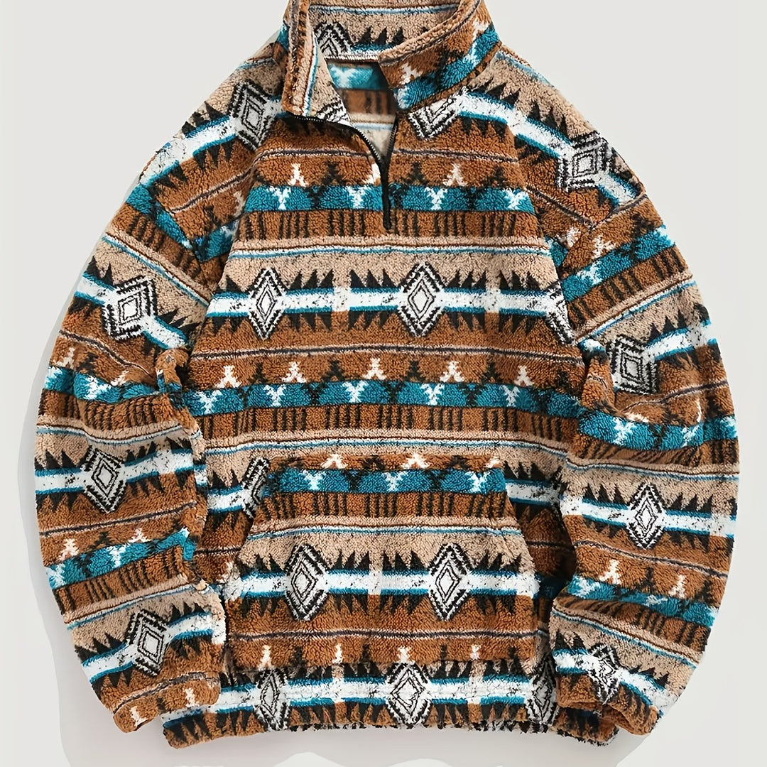 Dawson | Patterned Half-Zip Pullover