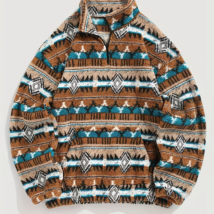 Dawson | Patterned Half-Zip Pullover