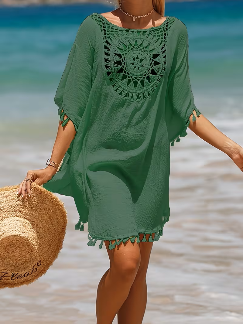 Marguerite | Crochet-Detail Beach Cover-Up
