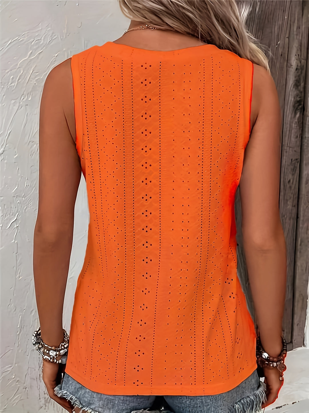 Juniper | Eyelet Sleeveless Tank Top